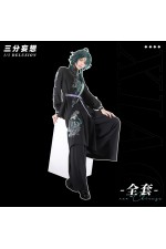 1/3 Delusion Genshin Impact Xiao Neo Chinese Workwear Black Outfit Cosplay Costume